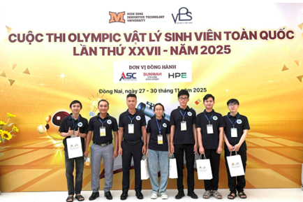 KẾT QUẢ KỲ THI  OLYMPIC VẬT LÝ SINH VIÊN TOÀN QUỐC 2025 CỦA HUIT